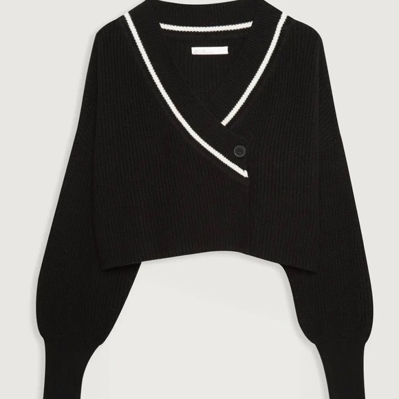 Oak + Fort Varsity Cardigan - Picture 1 of 3